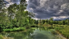 Nature Trees clouds lakes forests HDR Photography