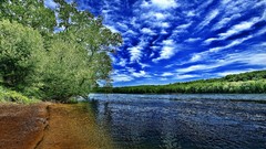 Nature Trees clouds sky rivers skies