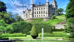 Nature Trees Garden fountain architecture Castles