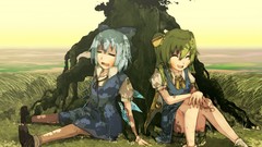 Nature Trees grass ice wings Fairies sleeping crystals dress 