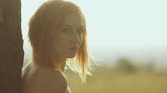 Nature Trees grass sun eyes woman dress Arms faces outdoors 