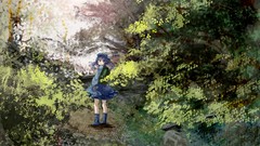Nature Trees hats anime girls touhou kawashiro nitori video 