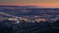 Nature Trees light Green City Lights roads houses cities