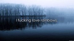 Nature Trees love Typography funny lakes rainbows