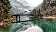 Nature Trees Mountains Bridges