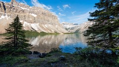 Nature Trees Mountains clouds Canada lakes banff national park