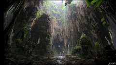 Nature Trees Mountains Green underground caves