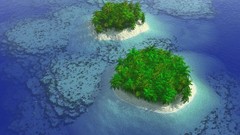 Nature Trees ocean Islands cgi