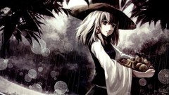 Nature Trees rain bubbles hats goddess fruits blondes long hair 