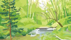 Nature Trees rivers artwork