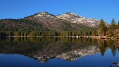 Nature Trees water Boats lakes skies