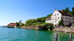 Nature Trees water germany House towns