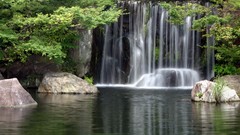 Nature Trees water Japan waterfalls rocks