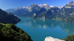 Nature Trees water Mountains