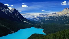 Nature Trees water Mountains clouds