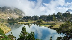 Nature Trees water Mountains clouds lakes