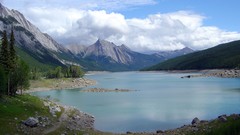Nature Trees water Mountains clouds skies