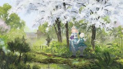 Nature Trees water Plants Garden dress hats socks ghosts white 