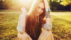 Nature Trees woman smiling models