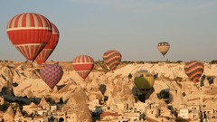 Nature Turkey cappadocia hot air balloons Hoodoo
