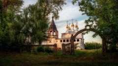 Nature villa gate artwork