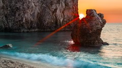 Nature water Beaches skies