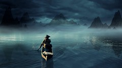 Nature water blue Mountains