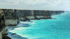 Nature water cliffs rocks skies