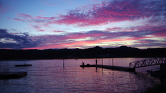 Nature water clouds piers skyscapes