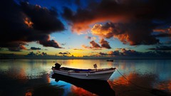 Nature water clouds ships skyscapes