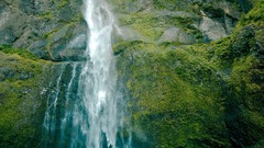 Nature water Green waterfalls rocks