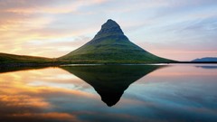 Nature water Mountains clouds Volcanoes lakes skyscapes mirror 