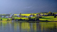 Nature water Mountains houses