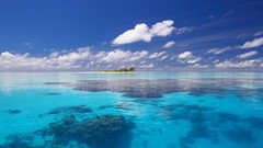 Nature water ocean crystals lonely tropical