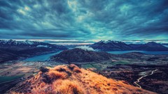 Nature water ocean skies forests valleys