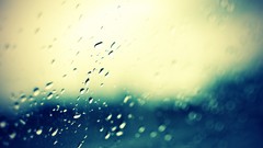 Nature water rain window panes