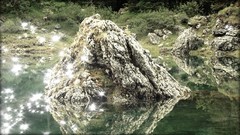 Nature water rocks shining