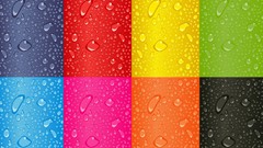 Nature watercolor geometry multicolor