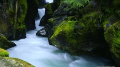 Nature waterfalls deserts