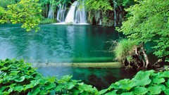 Nature waterfalls lakes