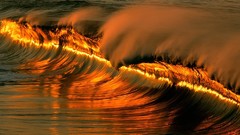 Nature waves sunlight Sea