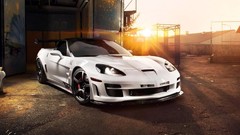 Nature white convertible Chevrolet