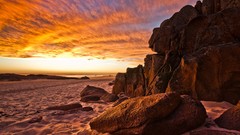Nature widescreen rocks Beaches tropical