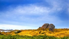 Nature widescreen rocks fields
