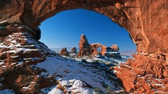 Nature window Utah national park Arches National Park