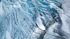 Nature winter blue glacier snow landscapes