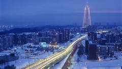 Nature winter cityscapes lithuania