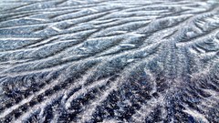 Nature winter close-up frost colors