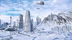 Nature winter Desktopography