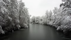 Nature winter rivers